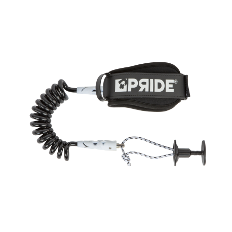 PRIDE BICEPS LEASH STRETCHFIT 8MM RUGGED - BRANCO