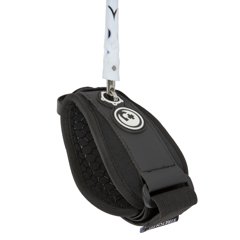 PRIDE BICEPS LEASH STRETCHFIT 8MM RUGGED - BRANCO