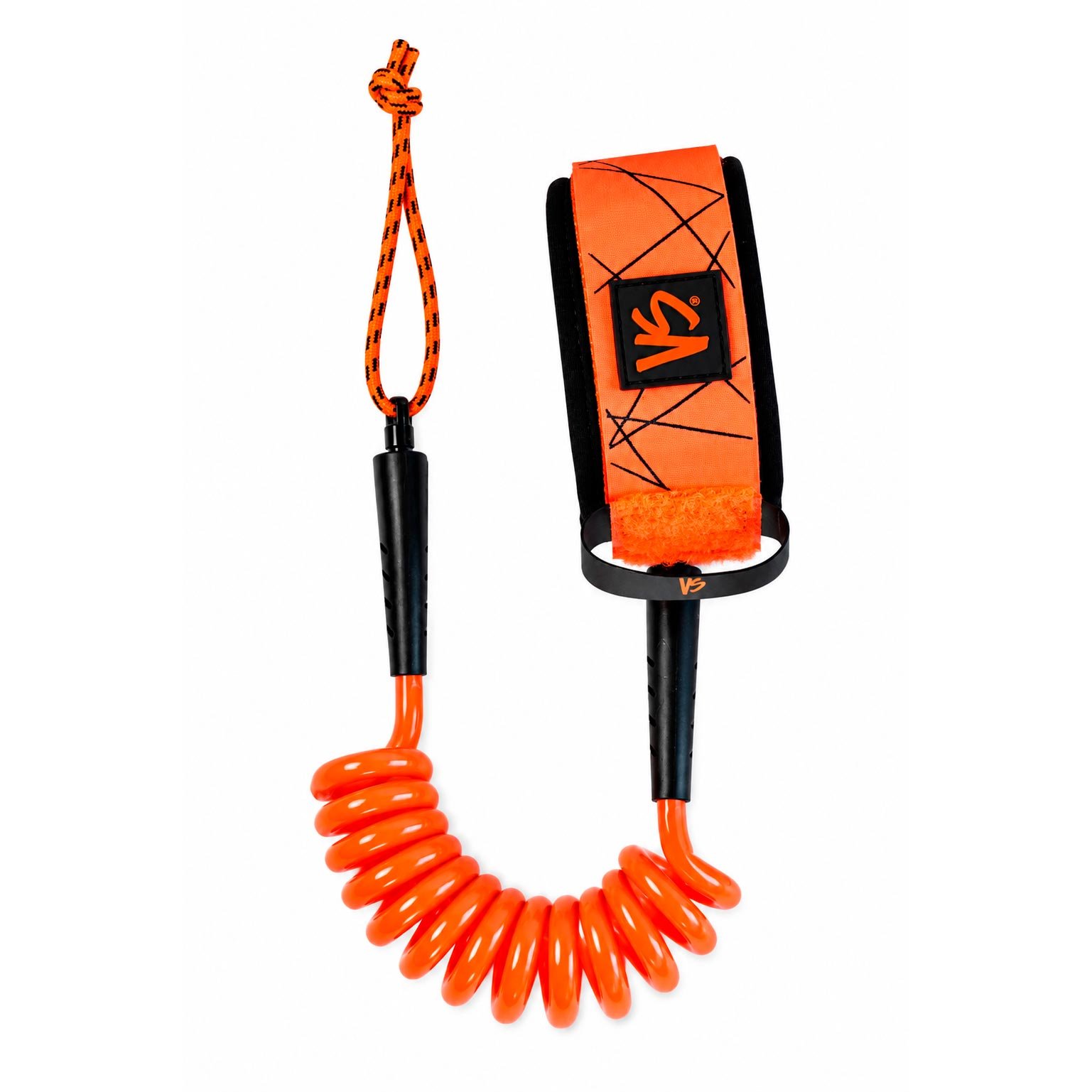 Leash VS High Level 8mm Black/Orange - Frete Grátis