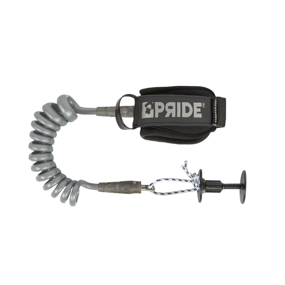 PRIDE BICEPS LEASH STRETCHFIT 8MM PPS RUGGED - CINZA